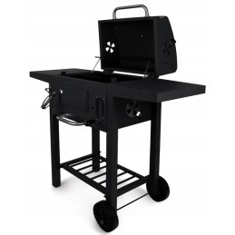 Profesionali sodo kepsninė su anglimis + lentynos + peleninė + dangtis + grotelės