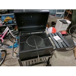 Profesionali sodo kepsninė su anglimis + lentynos + peleninė + dangtis + grotelės