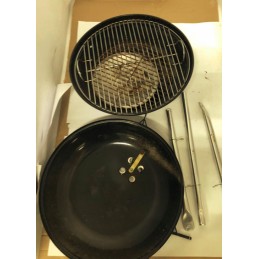 Naujas, gamykloje supakuotas kompaktiškas virdulys anglies grilis 47 cm