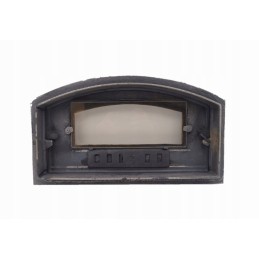 Pusapvalės ketaus durys,