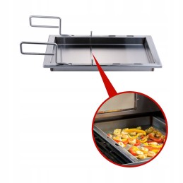 Wok padėklas Santos griliui, įdėklas Broil King Regal / Imperial & Weber Genesis ll / E-418 kepsninėms, nerūdijantis