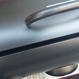 Sodo kepsninė su anglimis su didelėmis grotelėmis 71x35 cm