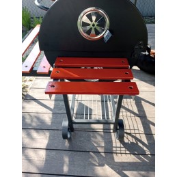 Sodo kepsninė su anglimis su didelėmis grotelėmis 71x35 cm