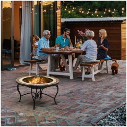 Sodo židinys - plieninis - 76 cm