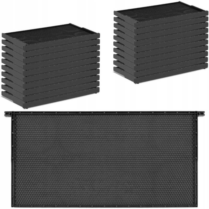 Plastikinis bičių rėmas su gyvate 483 x 232 mm 20 vnt