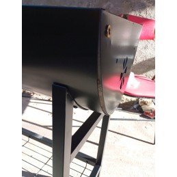 Sodo kepsninė su anglimis su didelėmis grotelėmis 71x35 cm