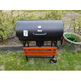 Sodo kepsninė su anglimis su didelėmis grotelėmis 71x35 cm