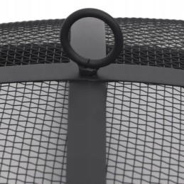 Sodo laužavietė su tinkleliu, nerūdijančio plieno, 76 cm