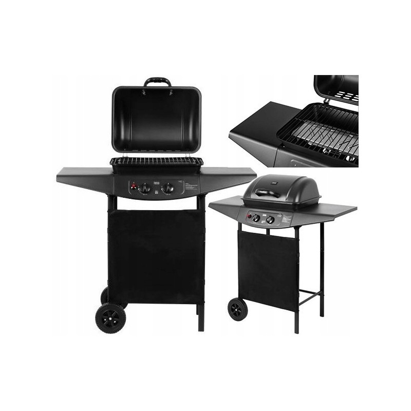 Teesa bbq 2000 dujinis grilis 2 degikliais