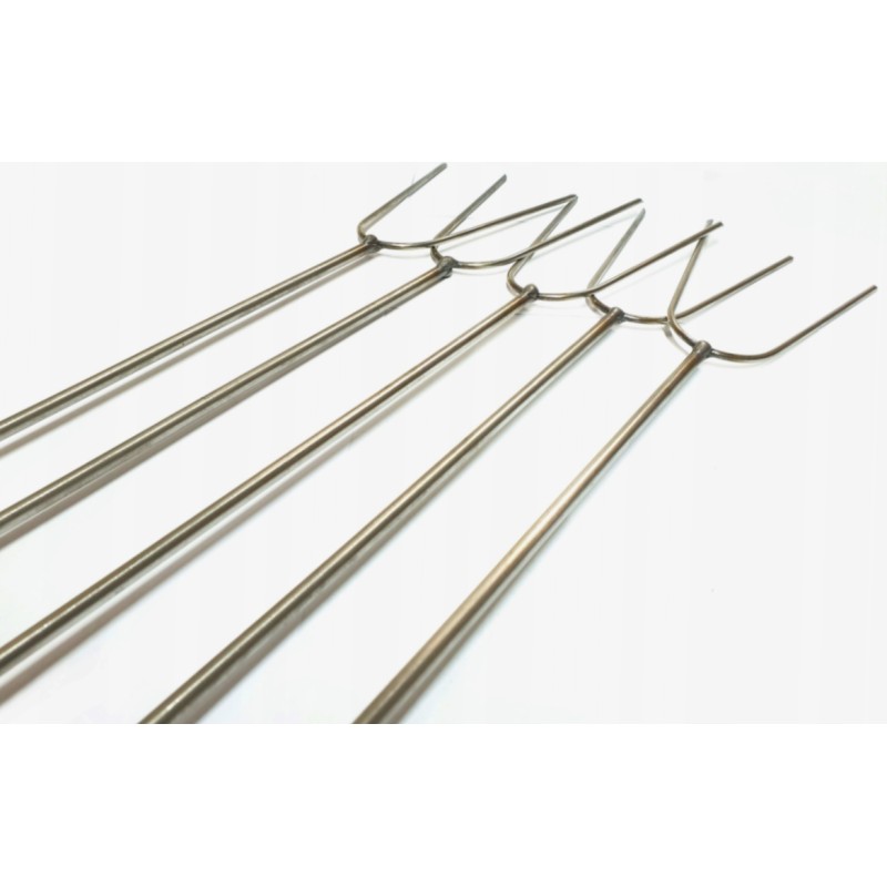 Nerūdijančio plieno pagaliukai laužui, kepsninės pagaliukai, 120 cm, 10 vnt!