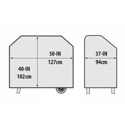 „Broil king“ aukščiausios kokybės dangtis „regal granules 400“.