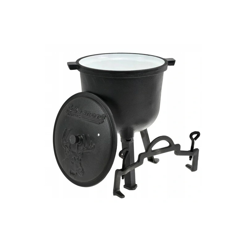 ⭐⭐medžioklinis katilas 8 l emaliuotas ketaus židinio puodas emaliuotas⭐⭐