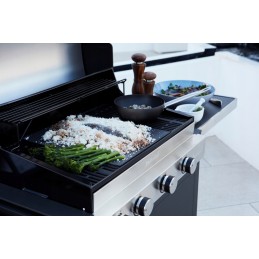 Barbecook grilio lėkštė, grilio priedai, ketaus, emaliuotas, tinka quisson ir siesta griliams, juodas