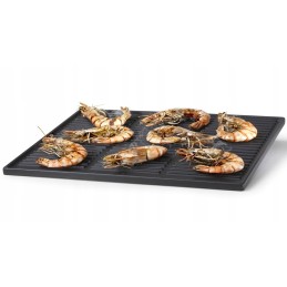 Barbecook grilio lėkštė, grilio priedai, ketaus, emaliuotas, tinka quisson ir siesta griliams, juodas