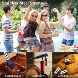 Kepsninės komplektas su nerūdijančio plieno dėklu, 26x