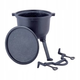 ⭐⭐Ketinis medžioklės puodas su emaliuota danga laužui⭐⭐