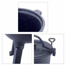 ⭐⭐Ketinis medžioklės puodas su emaliuota danga laužui⭐⭐