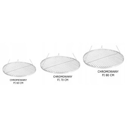Chromuotos grotelės, skersmuo 80, apvalios, pakabinamos