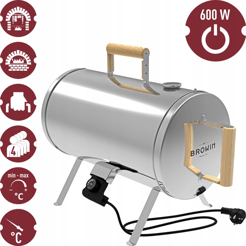 Nešiojama elektrinė rūkykla 2in1 orkaitė