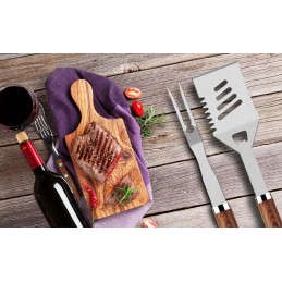 Romantiški solidūs premium grilio rinkiniai lagaminai