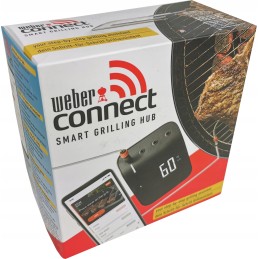 Weber 3202 prijungiamas išmanusis grilio stebulės termometras, skirtas kepti mėsą, kepsnius, wifi