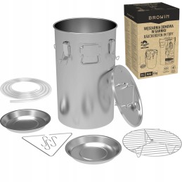 Browin namų rūkykla dujinei viryklei, 35l - 8kg, nerūdijančio plieno