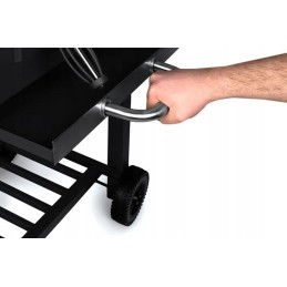 Profesionali sodo kepsninė su anglimis + lentynos + peleninė + dangtis + grotelės