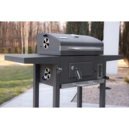 Profesionali sodo kepsninė su anglimis + lentynos + peleninė + dangtis + grotelės