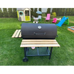 Profesionali sodo kepsninė su anglimis + lentynos + peleninė + dangtis + grotelės