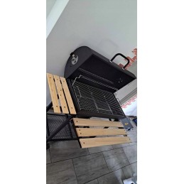 Profesionali sodo kepsninė su anglimis + lentynos + peleninė + dangtis + grotelės