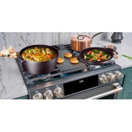 ✅ Ketaus medžioklinis katilas su emaliuota keptuvėje, 8l