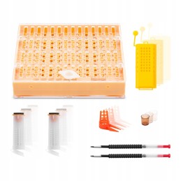 Mesinduskomplekt - 322 elementi - mesilasema isolaatorid - lusikad mesilaste vastsete teisaldamiseks - mesilasema rakutopsid - m