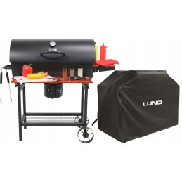 Didelė sodo kepsninė su pelenais, 3 lentynos – jūsų kepimas aukščiausiu lygiu!