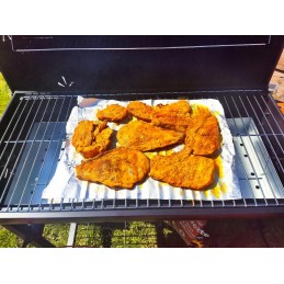 Didelė sodo kepsninė su pelenais, 3 lentynos – jūsų kepimas aukščiausiu lygiu!