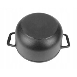 ✅ Ketaus medžioklinis katilas su emaliuota keptuvėje, 8l