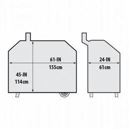 „Broil king“ aukščiausios kokybės dangtis „regal granules 500“.