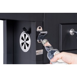 Anglies grilis sodo grotelės didelės dvigubos grotelės termometro pelenų keptuvės lentynos