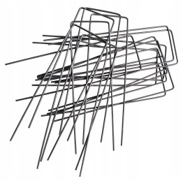 Metaliniai smeigtukai įvairių tipų agrotekstilei, agrotekstilei ir geotekstilei tvirtinti prie žemės, taip pat smeigtukai kurmių