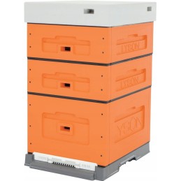 ul dadant optima, dažytas (oranžinis), nesusuktas
