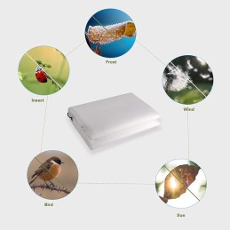 Agrotekstilės maišelis, augalų apsauginis gaubtas, 80 g/m²