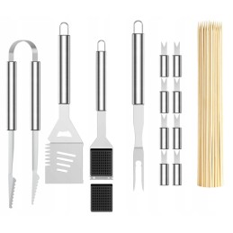 ✅ Grilio reikmenų rinkinys, pilna įranga, 45 vnt