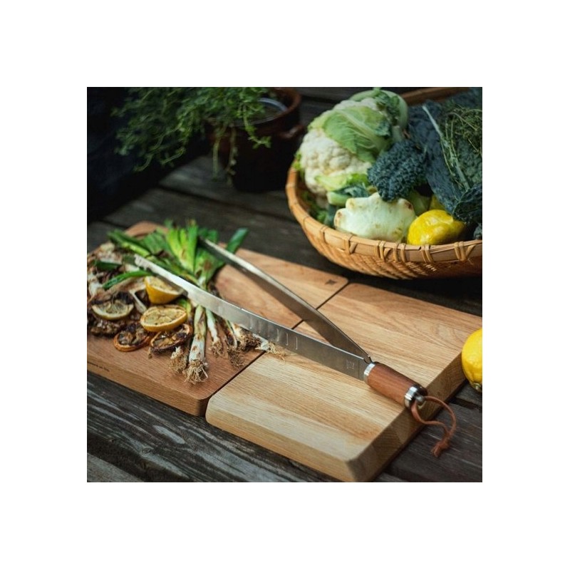 Fiskars grilio virėjo žnyplės | mediena + plienas