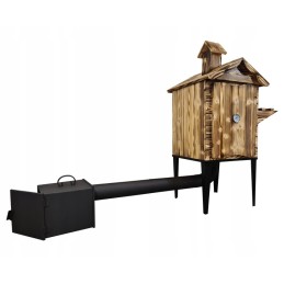 Vienkamerė rūkykla su kūrenamąja lentyna