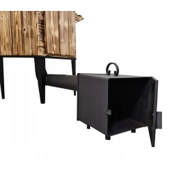 Vienkamerė rūkykla su kūrenamąja lentyna