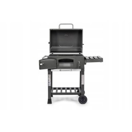 Kampinės sodo kepsninės su anglimis su ketaus grotelėmis