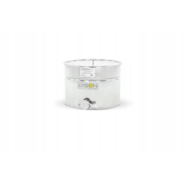 30 litrų talpos nerūdijančio plieno skaidrintuvas ir 6/4' nerūdijančio plieno vožtuvas.