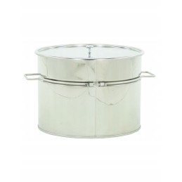 30 litrų talpos nerūdijančio plieno skaidrintuvas ir 6/4' nerūdijančio plieno vožtuvas.