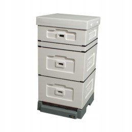 Wielkopolska 10 rėmų avilys su aukštu, higienišku plastikiniu dugnu