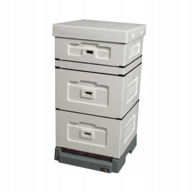 Wielkopolska 10 rėmų avilys su aukštu, higienišku plastikiniu dugnu