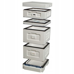 Didžiosios Lenkijos avilys aukštu, higienišku dugnu, nedažytas